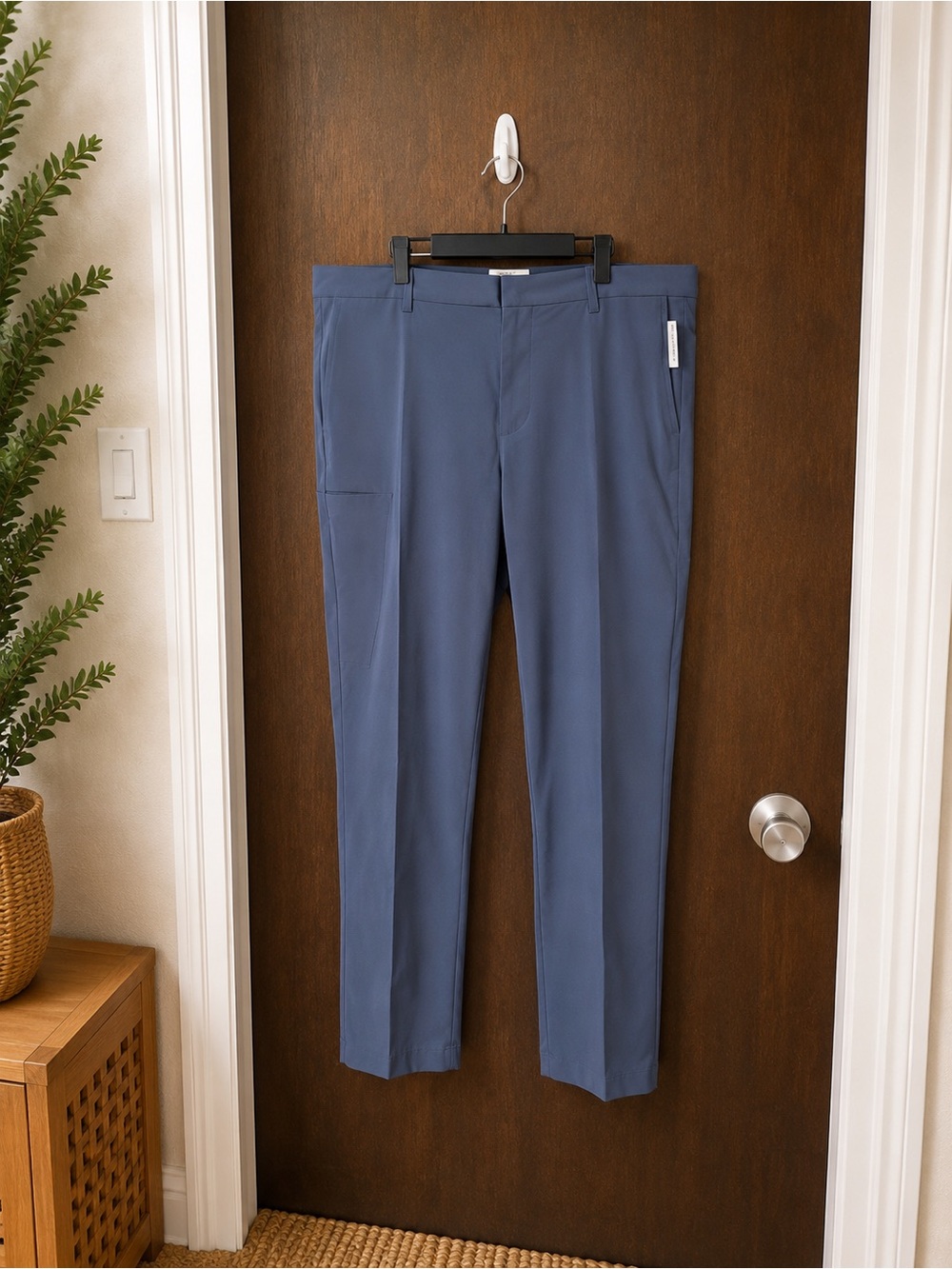 NWT Goodthreads Athletic Fit Performance Dress Pants Blue 40x34 Stretch